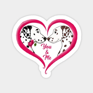 Dalmatian Be Mine Sticker